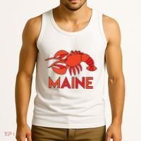 Maine Gift Lobster Stained Glass Lobster Tank Top thumb 3