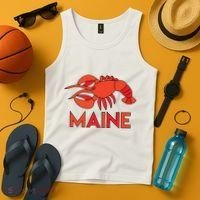 Maine Gift Lobster Stained Glass Lobster Tank Top thumb 4