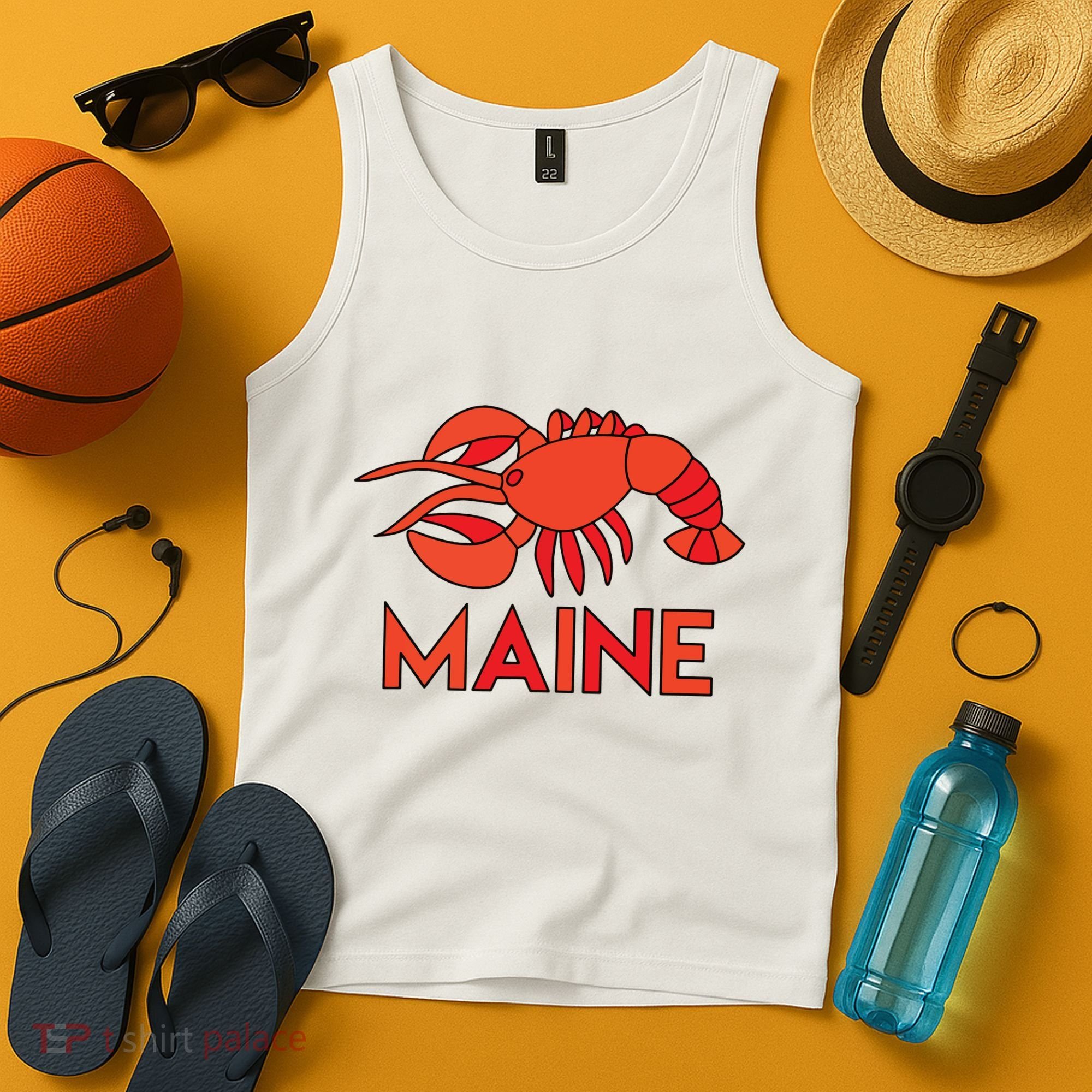 Maine Gift Lobster Stained Glass Lobster Tank Top