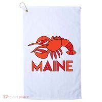 Maine Gift Lobster Stained Glass Lobster Golf Towel thumb 0