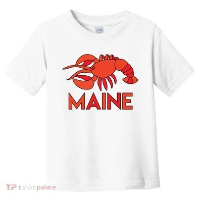 Maine Gift Lobster Stained Glass Lobster Toddler T-Shirt