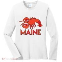 Maine Gift Lobster Stained Glass Lobster Women's Long Sleeve Shirt thumb 0