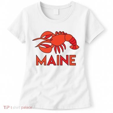 Maine Gift Lobster Stained Glass Lobster Women's T-Shirt