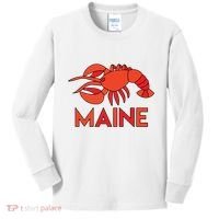 Maine Gift Lobster Stained Glass Lobster Kids Long Sleeve Shirt thumb 0