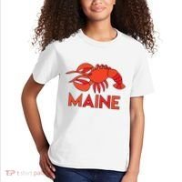 Maine Gift Lobster Stained Glass Lobster Kids T-Shirt thumb 2