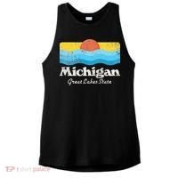 Michigan Great Lakes State Ladies PosiCharge Tri-Blend Wicking Tank thumb 0