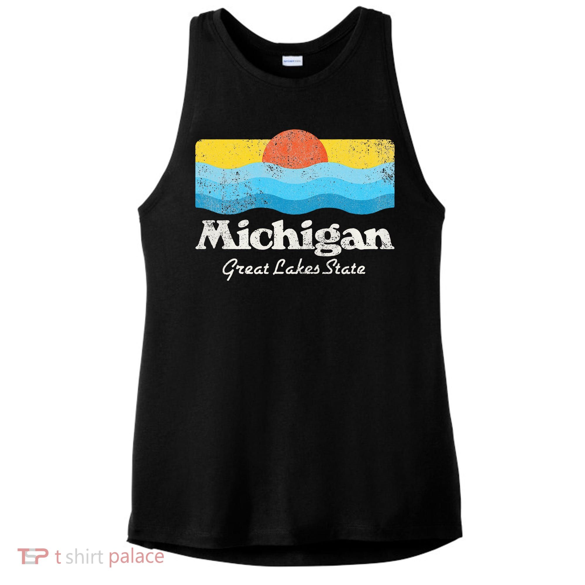 Michigan Great Lakes State Ladies PosiCharge Tri-Blend Wicking Tank