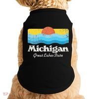 Michigan Great Lakes State Doggie Tank thumb 0