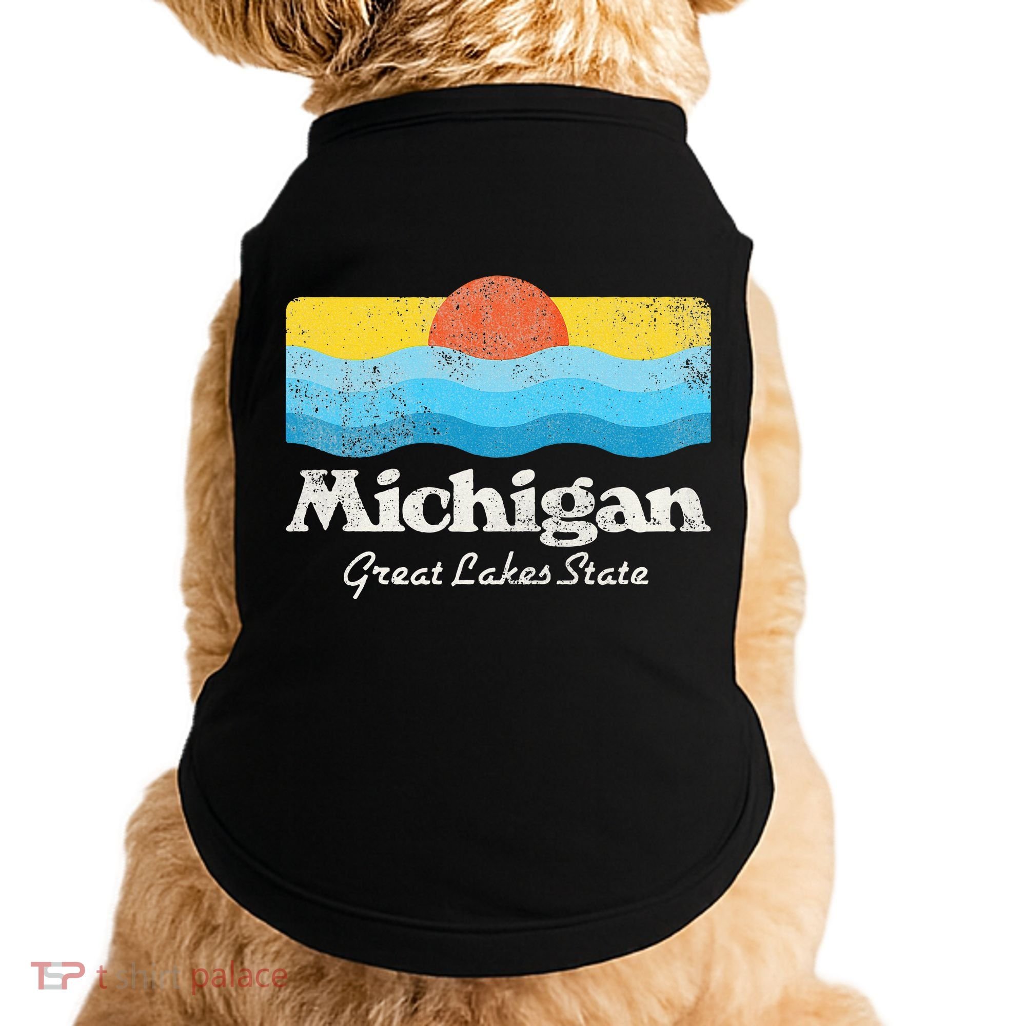 Michigan Great Lakes State Doggie Tank
