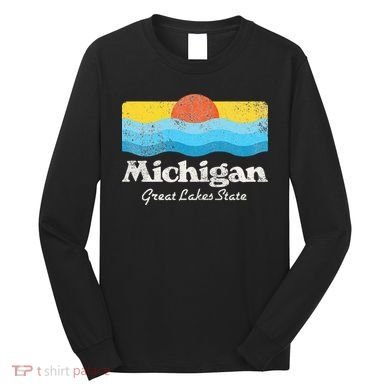 Michigan Great Lakes State Long Sleeve Shirt