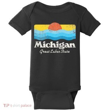 Michigan Great Lakes State Baby Bodysuit