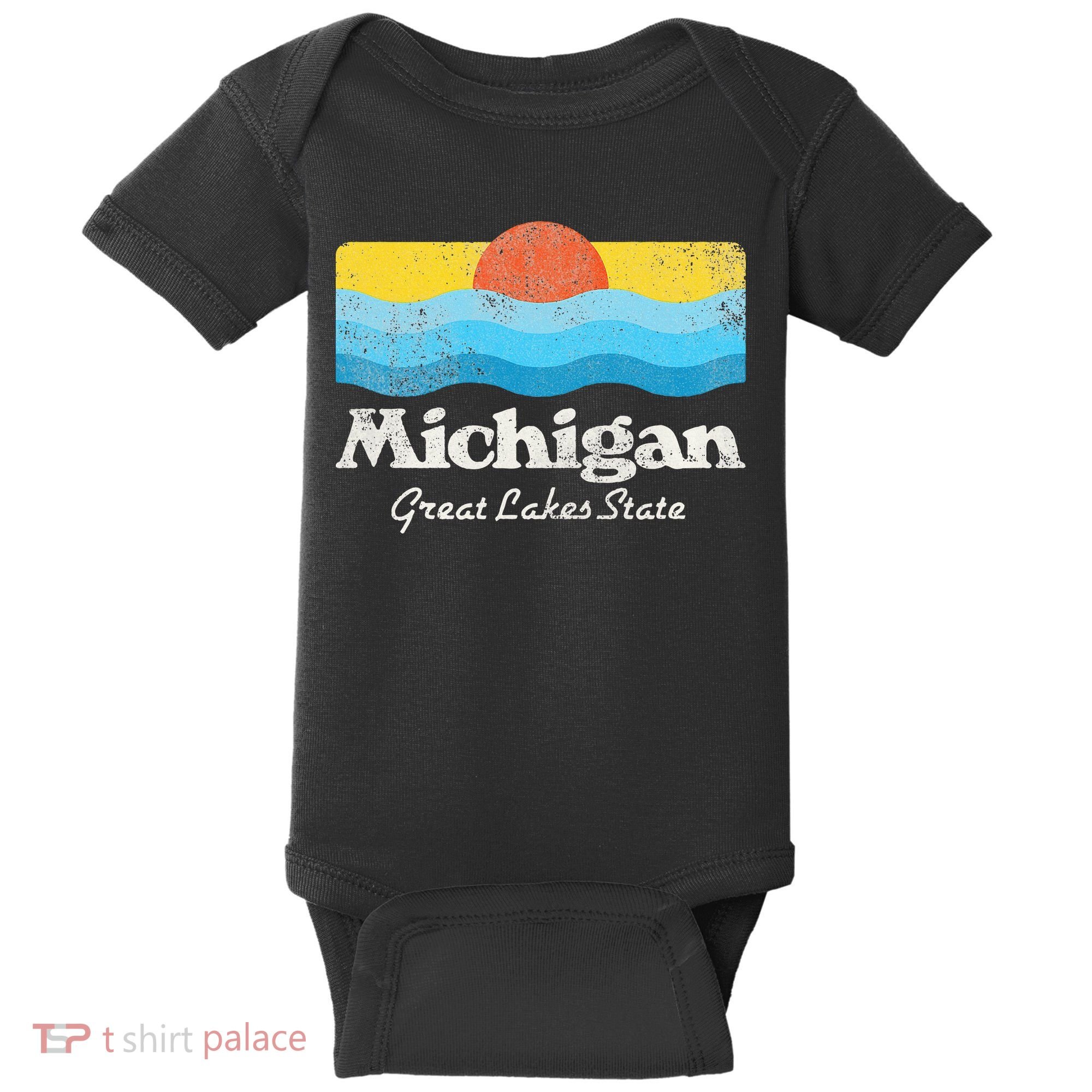 Michigan Great Lakes State Baby Bodysuit