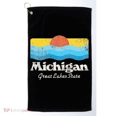 Michigan Great Lakes State Golf Towel
