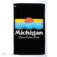 Michigan Great Lakes State Golf Towel thumb 0