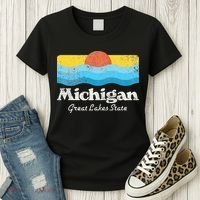 Michigan Great Lakes State Women's T-Shirt thumb 3