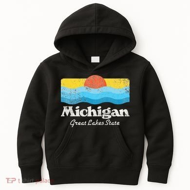 Michigan Great Lakes State Kids Hoodie