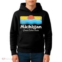 Michigan Great Lakes State Kids Hoodie thumb 4