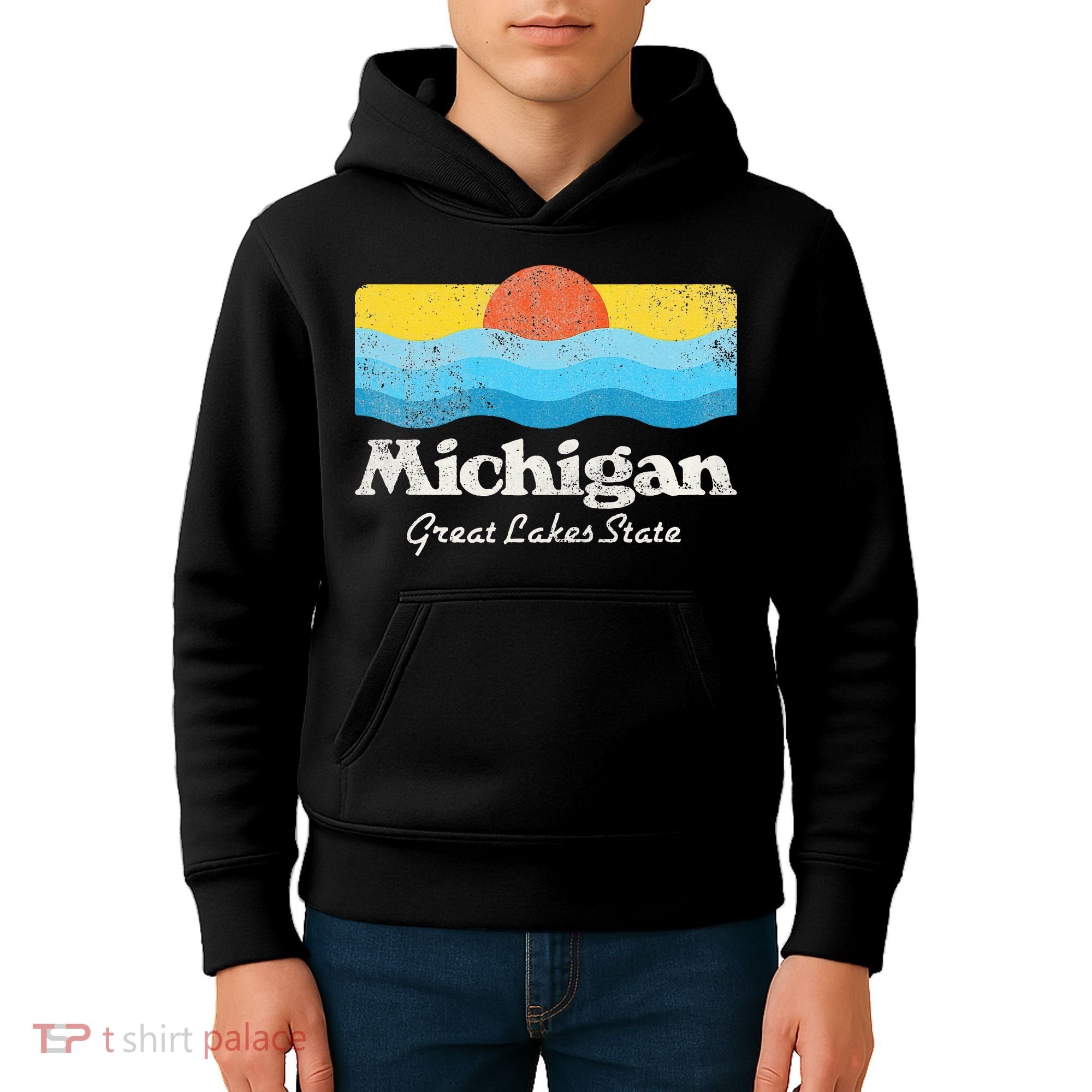 Michigan Great Lakes State Kids Hoodie