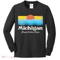 Michigan Great Lakes State Kids Long Sleeve Shirt thumb 0