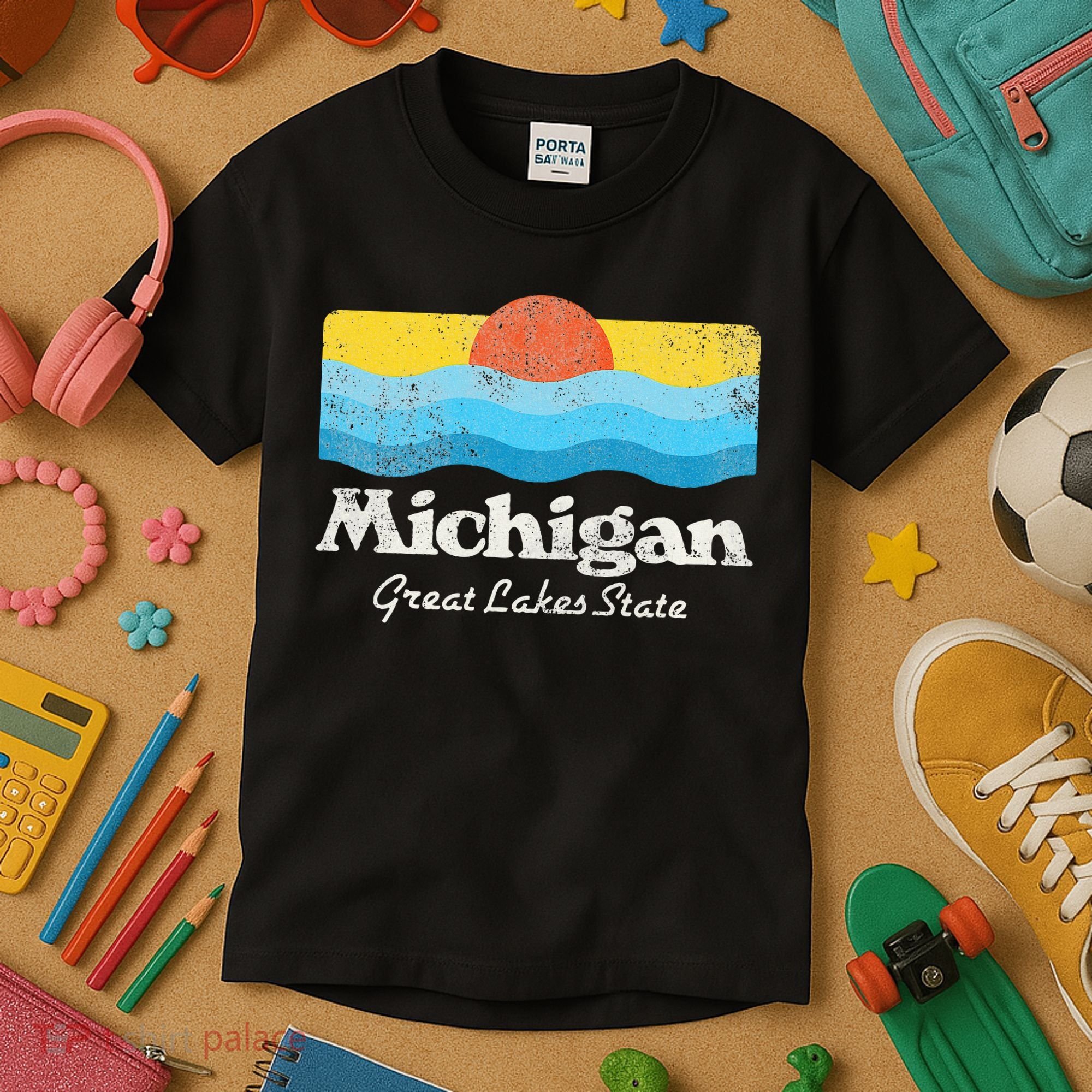 Michigan Great Lakes State Kids T-Shirt