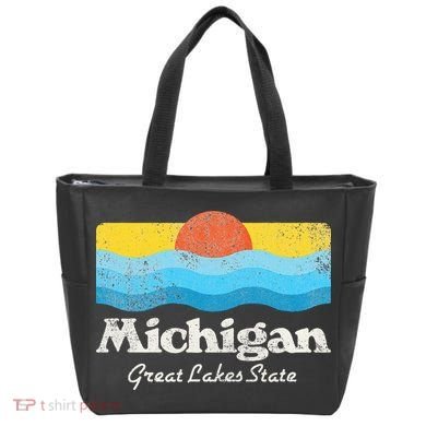Michigan Great Lakes State Tote Bag