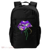 Mardi Gras Lip Beads Festive Backpack thumb 0