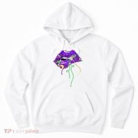 Mardi Gras Lip Beads Festive Hoodie thumb 0