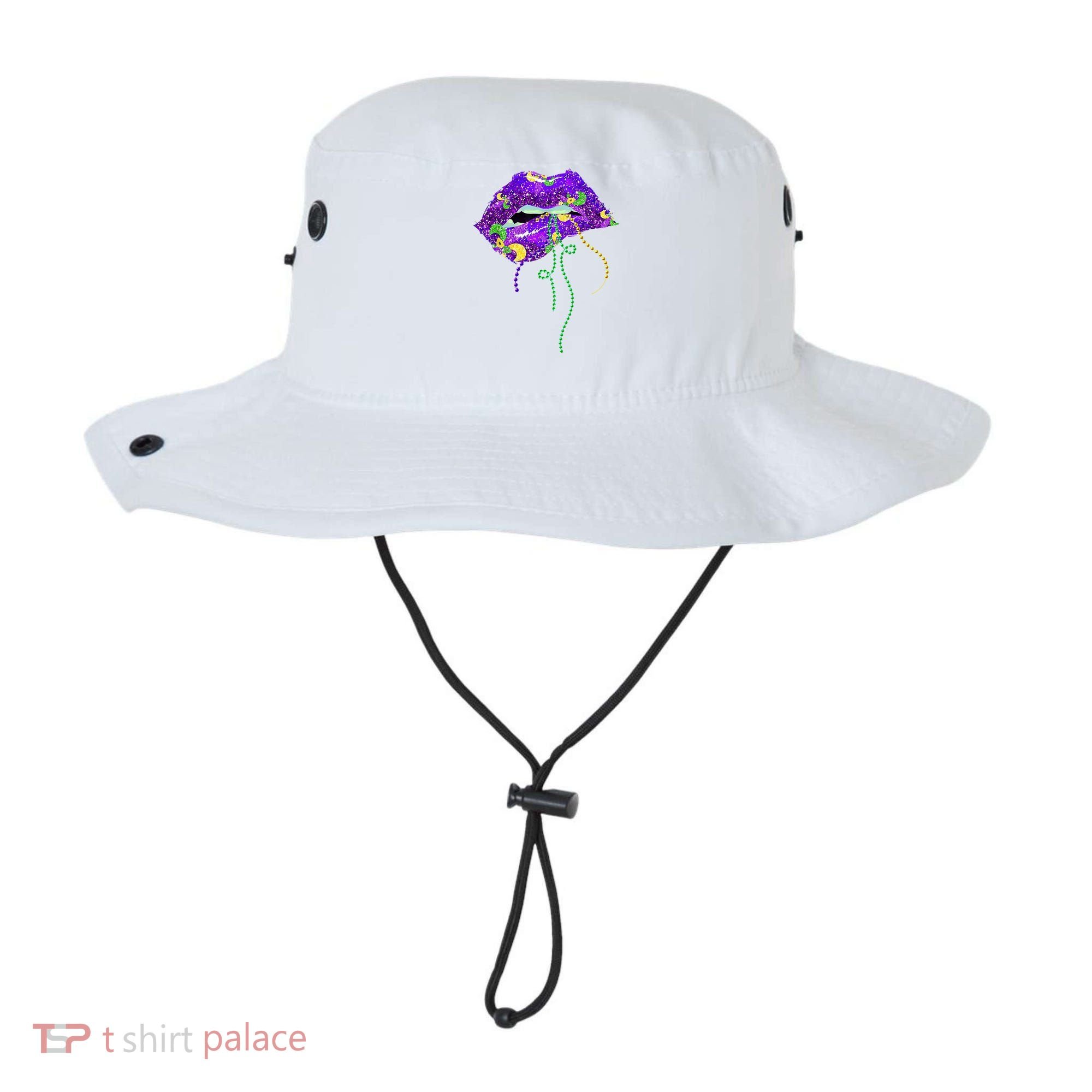 Mardi Gras Lip Beads Festive Bucket Hat