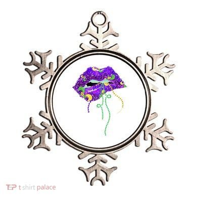 Mardi Gras Lip Beads Festive Ornament