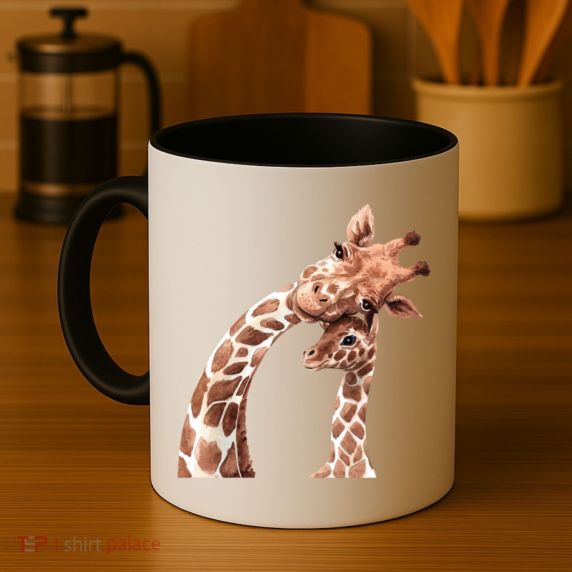 Mama Giraffe Love Gift; Protect Giraffe Gift; Gift Coffee Mug