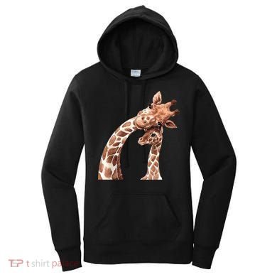 Mama Giraffe Love Gift; Protect Giraffe Gift; Gift Women's Hoodie