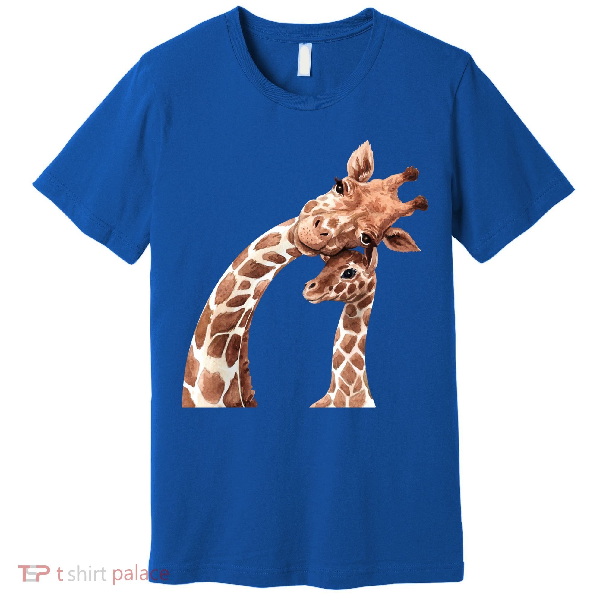 Mama Giraffe Love Gift; Protect Giraffe Gift; Gift Premium T-Shirt
