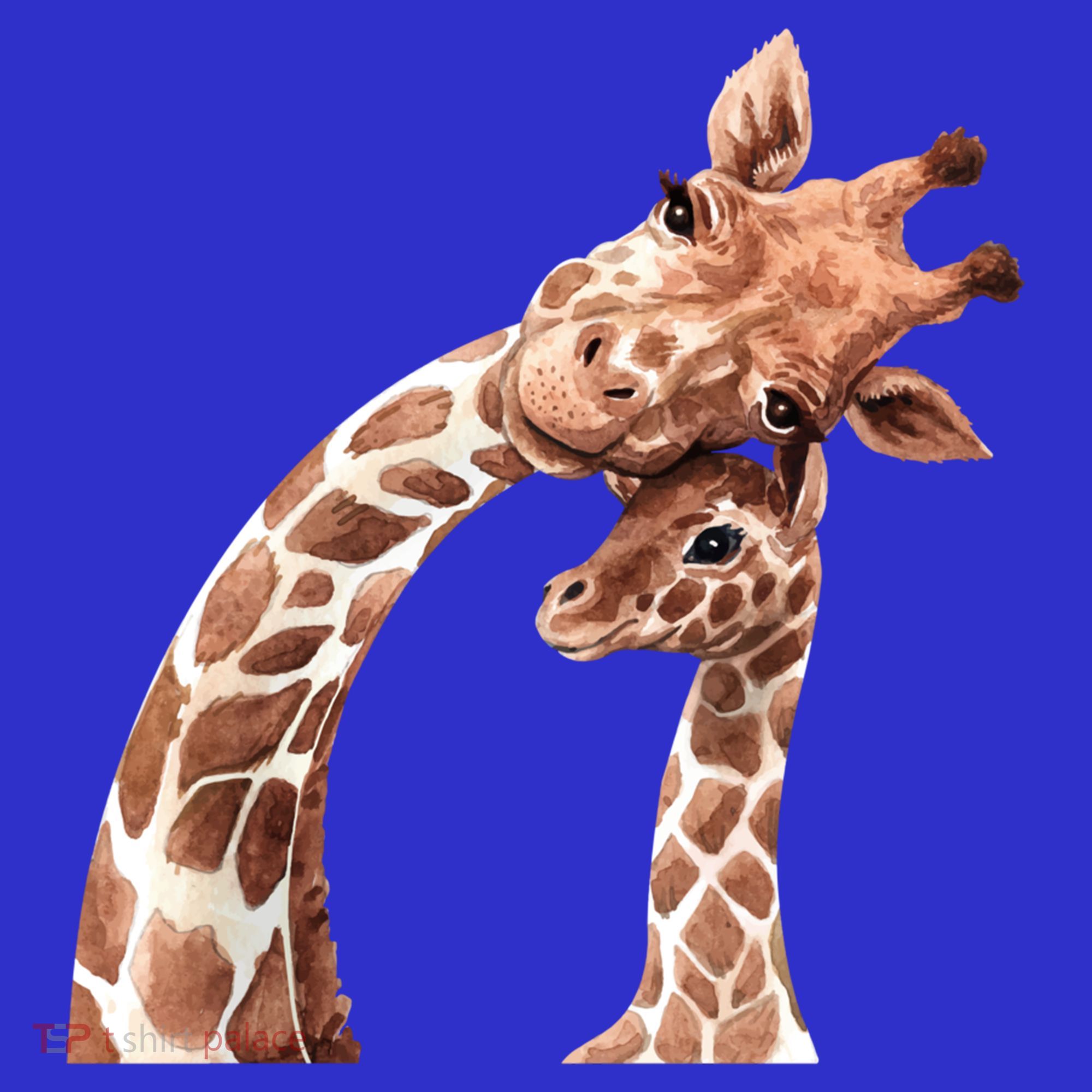 Mama Giraffe Love Gift; Protect Giraffe Gift; Gift Premium T-Shirt