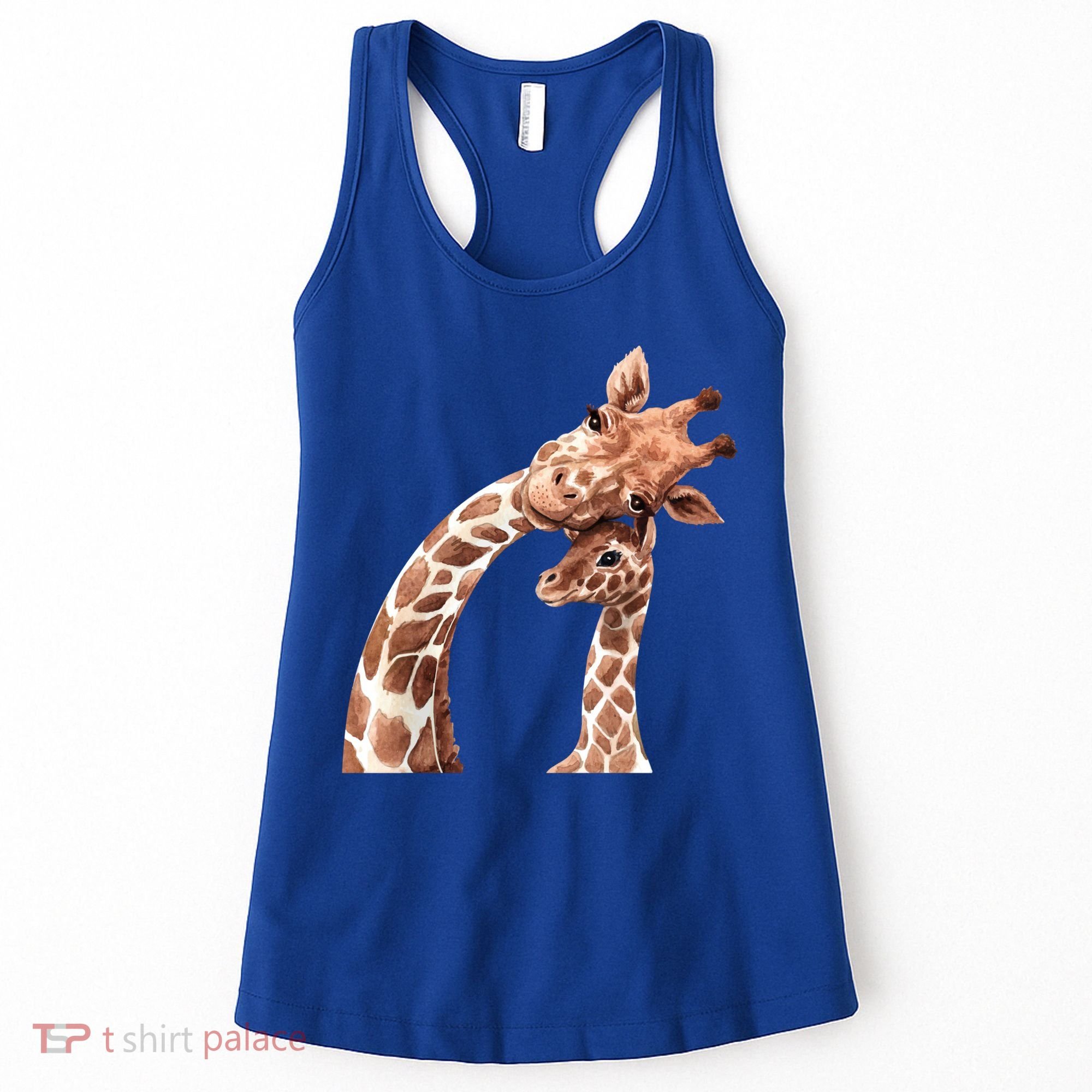 Mama Giraffe Love Gift; Protect Giraffe Gift; Gift Women's Tank Top