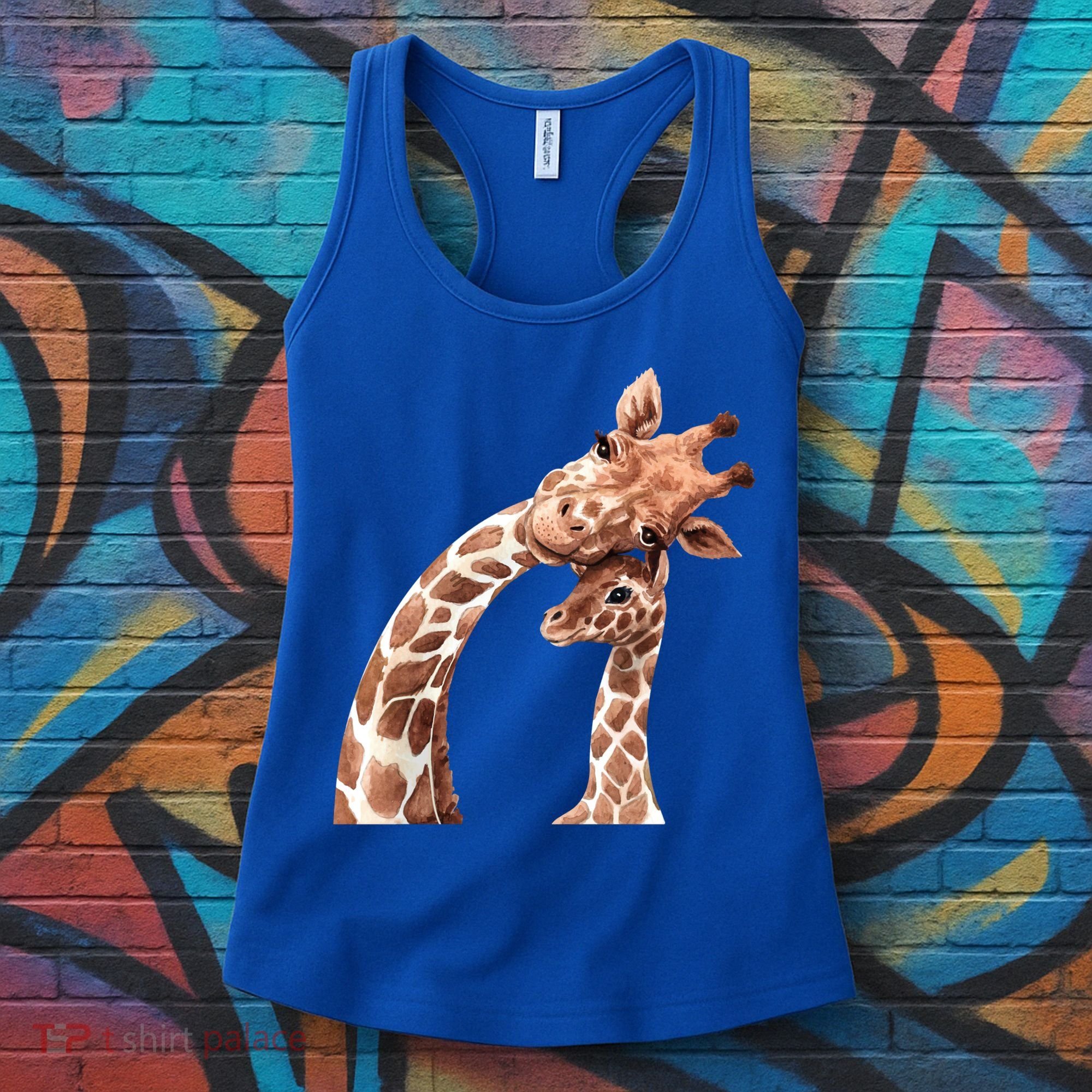 Mama Giraffe Love Gift; Protect Giraffe Gift; Gift Women's Tank Top