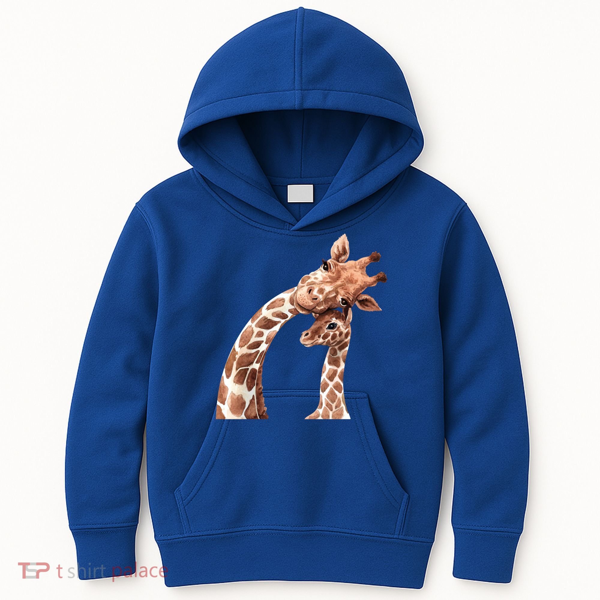 Mama Giraffe Love Gift; Protect Giraffe Gift; Gift Kids Hoodie