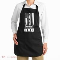 Mens Gift My Son Has Your Back Proud National Guard Dad Army Dad Gift Apron thumb 2