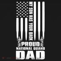 Mens Gift My Son Has Your Back Proud National Guard Dad Army Dad Gift Polo thumb 3