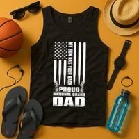 Mens Gift My Son Has Your Back Proud National Guard Dad Army Dad Gift Tank Top thumb 4