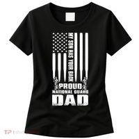 Mens Gift My Son Has Your Back Proud National Guard Dad Army Dad Gift Women's T-Shirt thumb 0