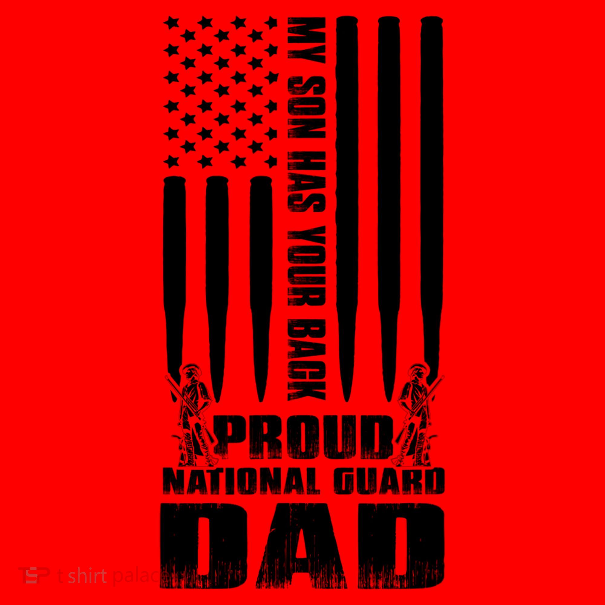 Mens Gift My Son Has Your Back Proud National Guard Dad Army Dad Gift Santa Hat