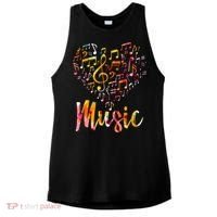 Musician Gift Musical Instrument Music Notes Treble Clef Ladies PosiCharge Tri-Blend Wicking Tank thumb 0