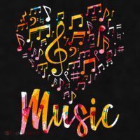 Musician Gift Musical Instrument Music Notes Treble Clef Ladies PosiCharge Tri-Blend Wicking Tank thumb 2