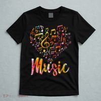 Musician Gift Musical Instrument Music Notes Treble Clef T-Shirt thumb 5