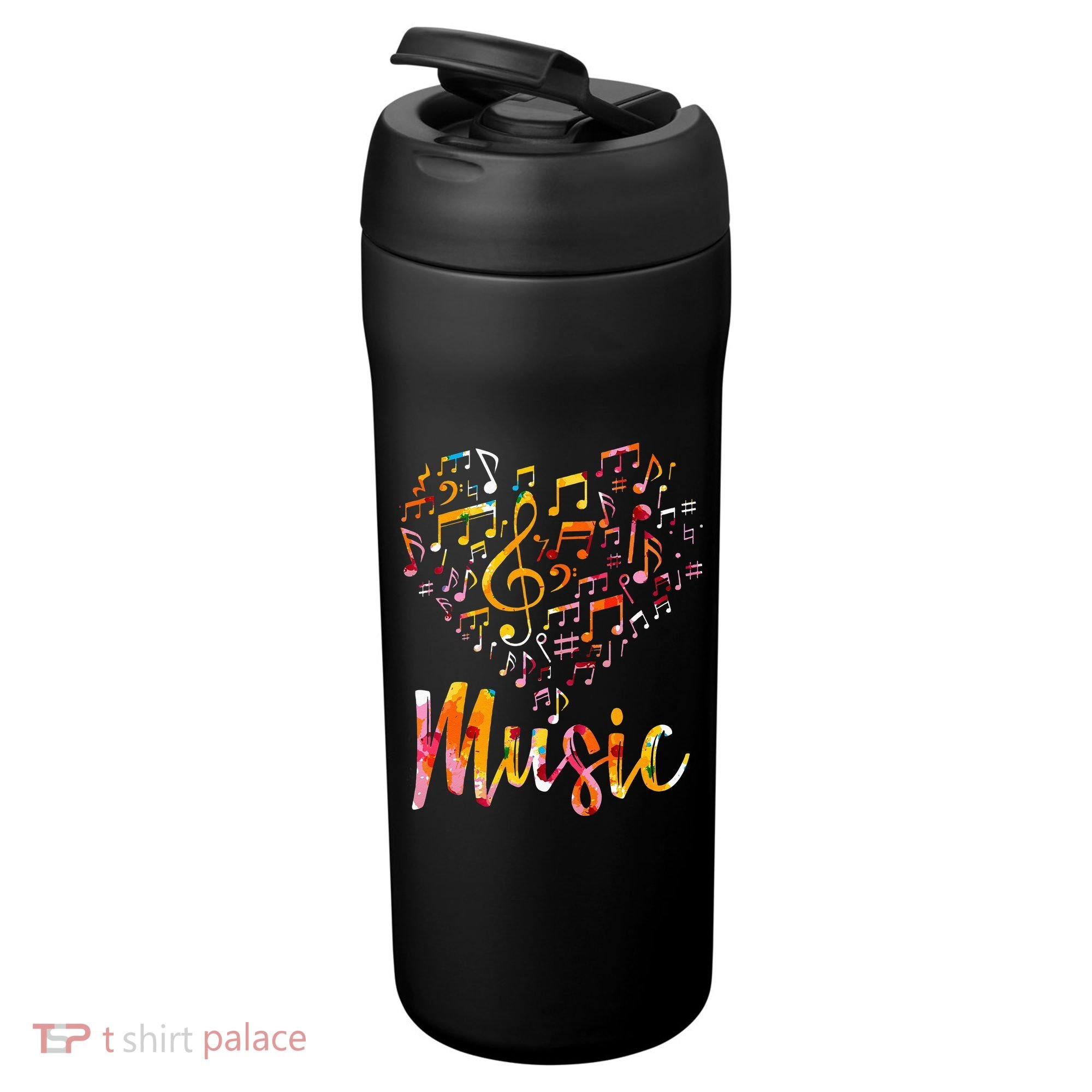 Musician Gift Musical Instrument Music Notes Treble Clef 24oz Duet Stainless Steel Tumbler