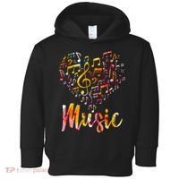 Musician Gift Musical Instrument Music Notes Treble Clef Toddler Hoodie thumb 0