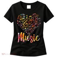 Musician Gift Musical Instrument Music Notes Treble Clef Women's T-Shirt thumb 0