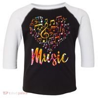 Musician Gift Musical Instrument Music Notes Treble Clef Toddler Fine Jersey T-Shirt thumb 0
