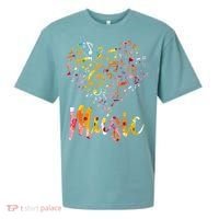 Musician Gift Musical Instrument Music Notes Treble Clef Sueded Cloud Jersey T-Shirt thumb 0