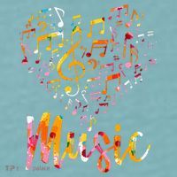 Musician Gift Musical Instrument Music Notes Treble Clef Sueded Cloud Jersey T-Shirt thumb 2